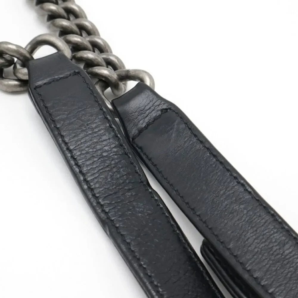 Chanel Boy Large Matelasse Chain Bag Black
